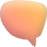 Chat Bubble Element from Blob Shapes - Gradient Set