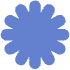Circle Flower Element from Geometric Shapes - Flat Set