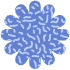 Circle Flower Element from Geometric Shapes - Texturized Set