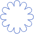 Circle Flower Element from Geometric Shapes - Line Set