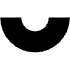 Circle Half Element from Geometric Shapes - Flat Set