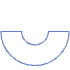 Circle Half Element from Geometric Shapes - Line Set