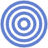 Circle Point Target Element from Geometric Shapes - Flat Set