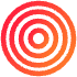 Circle Point Target Element from Geometric Shapes - Gradient Set
