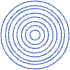 Circle Point Target Element from Geometric Shapes - Line Set