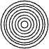 Circle Point Target Element from Geometric Shapes - Filled Set