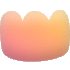 Cloud 3bump Crown Element from Blob Shapes - Gradient Set