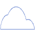 Cloud Half Element from Geometric Shapes - Line Set