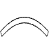 Curve Line Element from Geometric Shapes - Filled Set