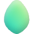 Drop Round Egg Element from Inky (Gradient) Set