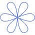 Flower 3 Nature Element from Geometric Shapes - Line Set