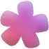 Flower Asterisk Element from Inky (Gradient) Set