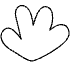Four Bloom Shape Flower Nature Four Bloom Element from Organic Shapes - Filled Set