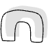 Shape Abstract Arch Thick Element from Organic Shapes - Combo Set
