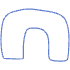 Shape Abstract Arch Thick Element from Organic Shapes - Line Set
