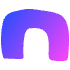 Shape Abstract Arch Thick Element from Organic Shapes - Gradient Set