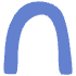 Shape Abstract Arch Thin Element from Organic Shapes - Flat Set