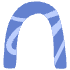 Shape Abstract Arch Thin Element from Organic Shapes - Texturized Set