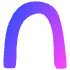 Shape Abstract Arch Thin Element from Organic Shapes - Gradient Set