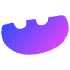 Shape Abstract Bread Element from Organic Shapes - Gradient Set