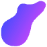 Shape Abstract Comet Element from Organic Shapes - Gradient Set
