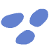 Shape Abstract Dot Rocks Element from Organic Shapes - Flat Set