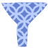 Shape Abstract Filter Funnel Element from Organic Shapes - Texturized Set