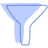 Shape Abstract Filter Funnel Element from Organic Shapes - Combo Set