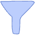 Shape Abstract Filter Funnel Element from Organic Shapes - Filled Set