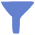 Shape Abstract Filter Funnel Element from Organic Shapes - Flat Set
