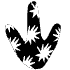 Shape Abstract Footprint Chinken Element from Organic Shapes - Texturized Set