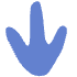 Shape Abstract Footprint Chinken Element from Organic Shapes - Flat Set