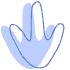Shape Abstract Footprint Chinken Element from Organic Shapes - Combo Set