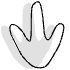 Shape Abstract Footprint Chinken Element from Organic Shapes - Combo Set