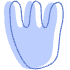 Shape Abstract Footprint Tulip Element from Organic Shapes - Combo Set