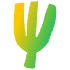 Shape Abstract Fork Element from Organic Shapes - Gradient Set