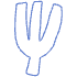 Shape Abstract Fork Element from Organic Shapes - Line Set