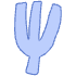 Shape Abstract Fork Element from Organic Shapes - Filled Set