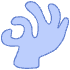 Shape Abstract Hand Zombie Okay Element from Organic Shapes - Filled Set