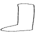 Shape Abstract Leg Element from Organic Shapes - Filled Set