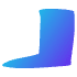 Shape Abstract Leg Element from Organic Shapes - Gradient Set