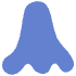 Shape Abstract Nose Element from Organic Shapes - Flat Set