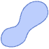 Shape Abstract Peanut Element from Organic Shapes - Filled Set