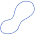 Shape Abstract Peanut Element from Organic Shapes - Line Set