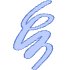 Shape Abstract Scratch Horizontal Element from Organic Shapes - Filled Set