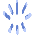 Shape Abstract Sparkle Dash Element from Organic Shapes - Texturized Set
