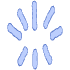 Shape Abstract Sparkle Dash Element from Organic Shapes - Filled Set