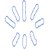 Shape Abstract Sparkle Dash Element from Organic Shapes - Line Set