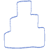 Shape Abstract Step Element from Organic Shapes - Line Set