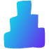 Shape Abstract Step Element from Organic Shapes - Gradient Set
